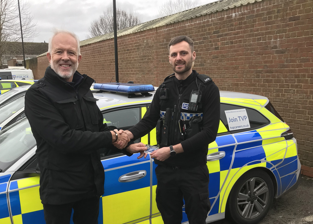 PC Ben Moule presented by Dave Luscombe